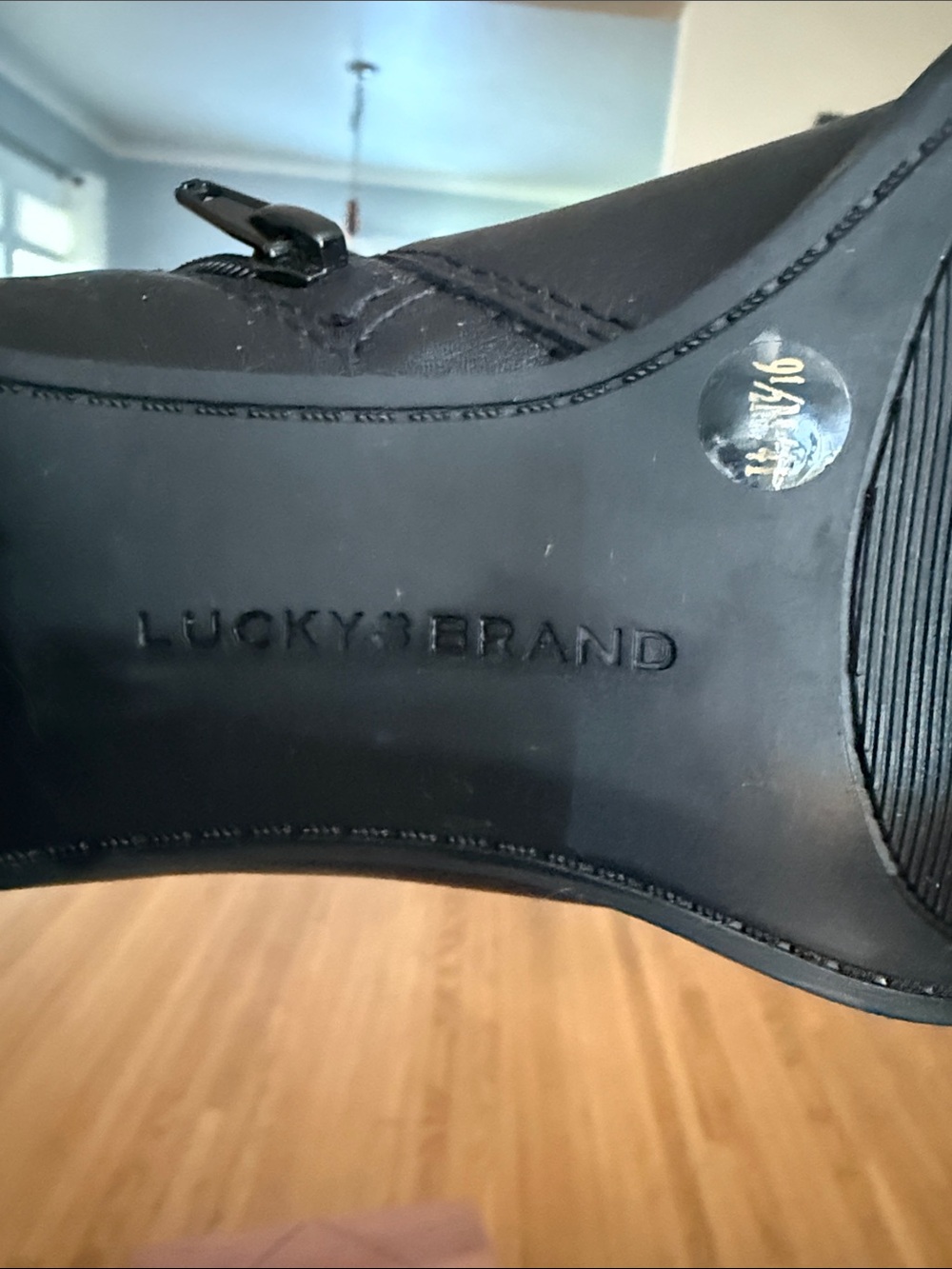 Lucky Brand Black Leather Buckle Ankle Boots - Women's - Picture 5 of 6